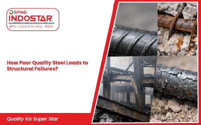 Concrete cracks caused by poor quality steel reinforcement